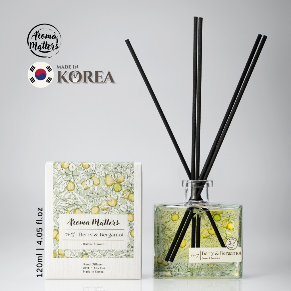 Aroma Matters Berry & Bergamot Reed Diffuser Made In Korea 120ML and ...