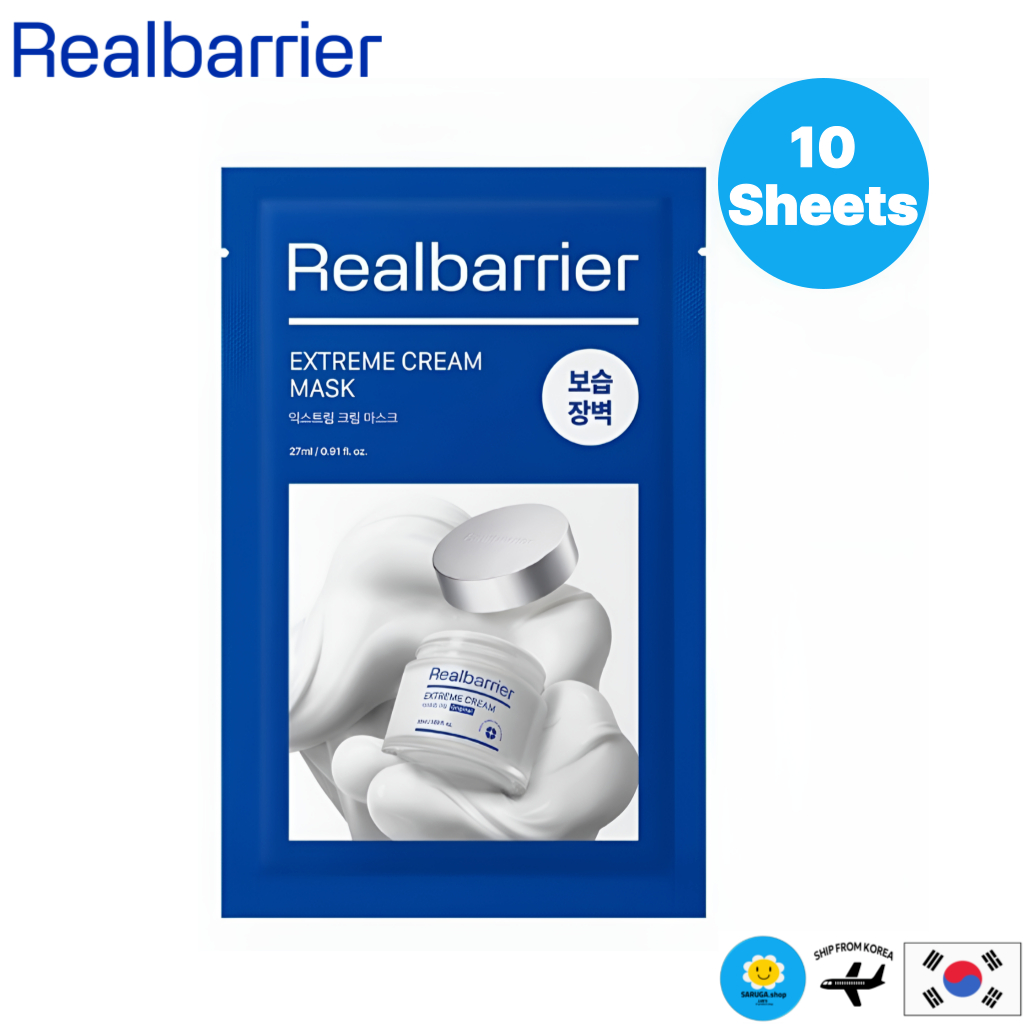 [Real Barrier] Extreme Cream Mask 27ml x 10 Sheets (No Box) | Intensive ...