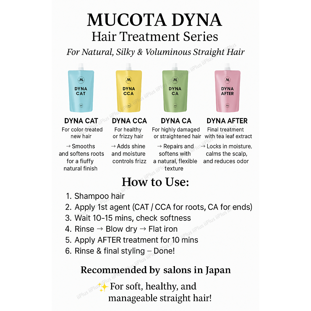 NEW MUCOTA DYNA for Straight Hair 400g CA / CAT / CCA / AFTER