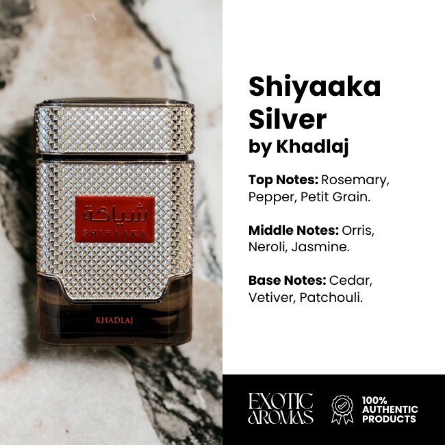 Shiyaaka Rose Gold / Silver / Blue EDP 100ML by Khadlaj | Shopee