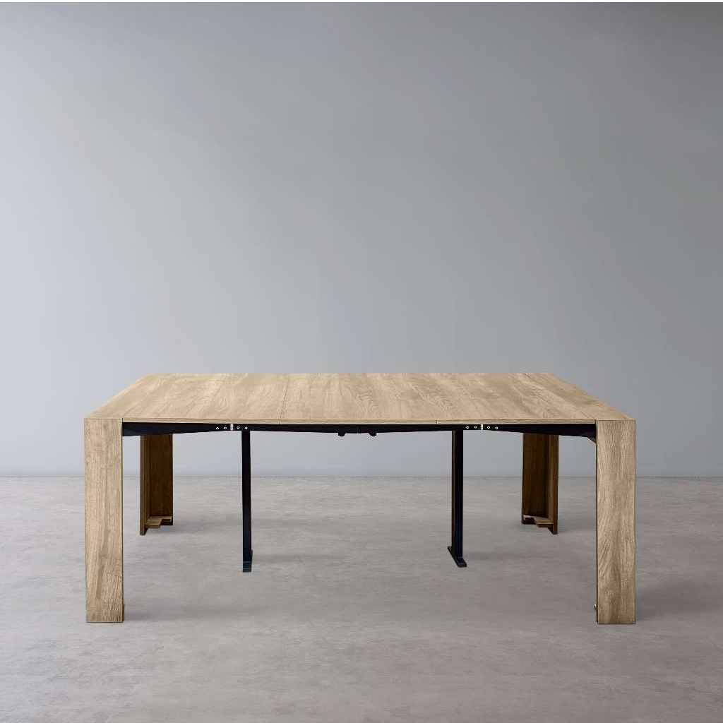 [Solid Wood] V3 slim extendable Dining table I Convertible I Space ...