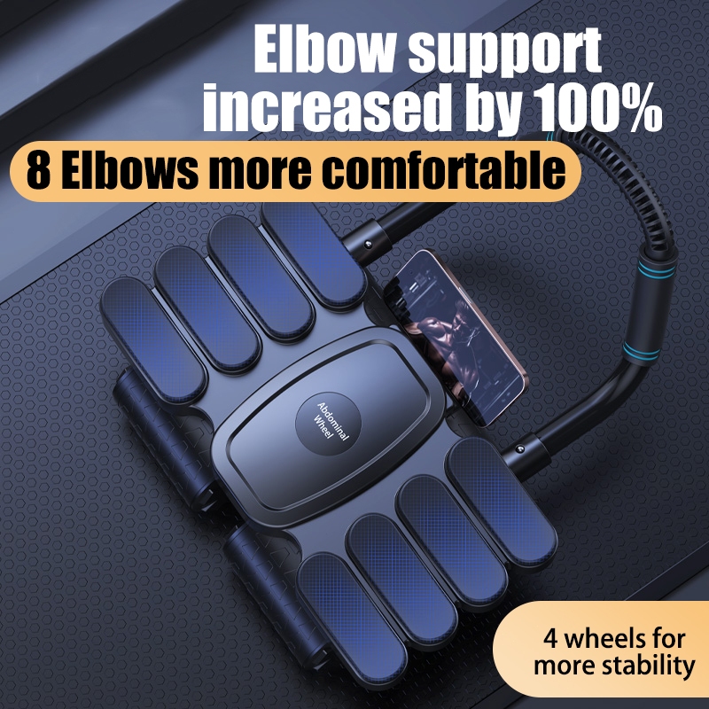 FUYOGI Ab Rollers Wheel Automatic Rebound Professional Elbow Support ...