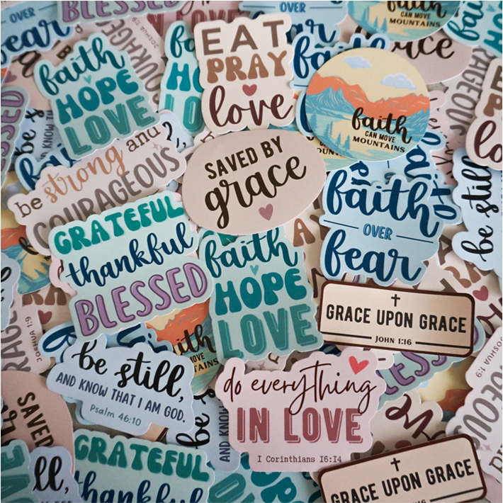 Christian stickers | Waterproof Premium Vinyl | Encouragement | Bible ...