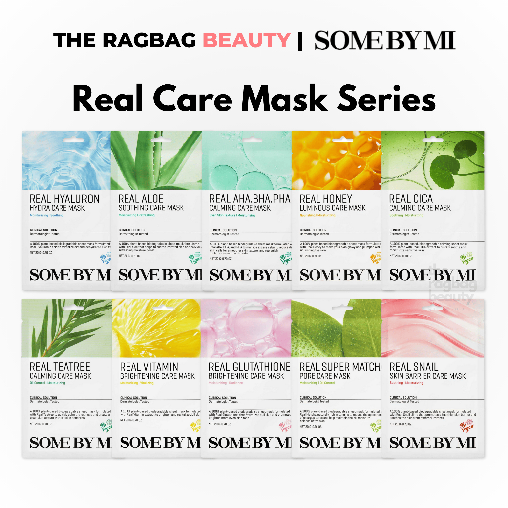 SOME BY MI Mask Real Care Sheet Mask Aha Bha Facial Face Mask Skincare ...