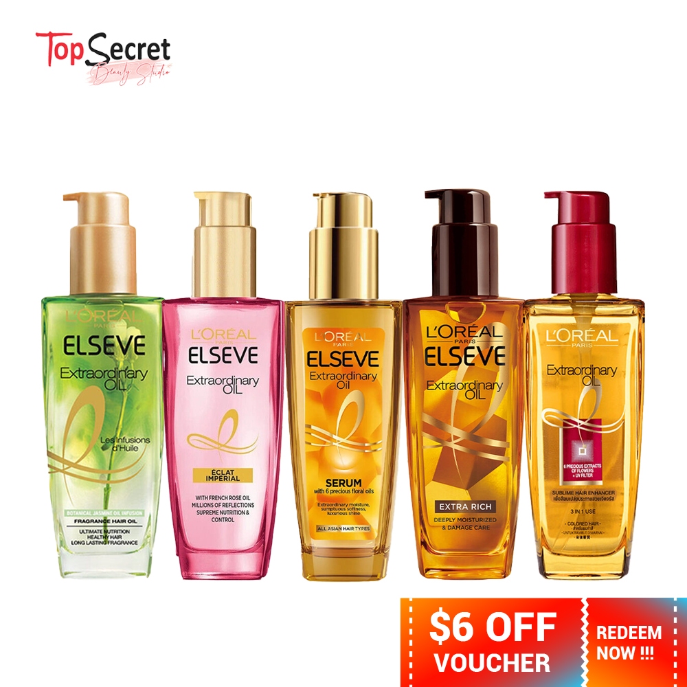 LOREAL ELSEVE 6本セット売り　100ml Wholesale!! Loreal Extraordinary Hair Oil 100ml | Shopee