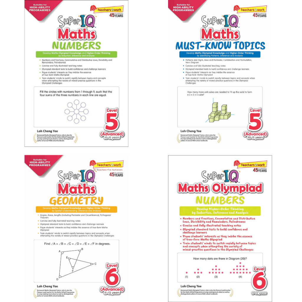 Super IQ Maths Level 1 - 6 | Skill-based | Primary Maths School ...