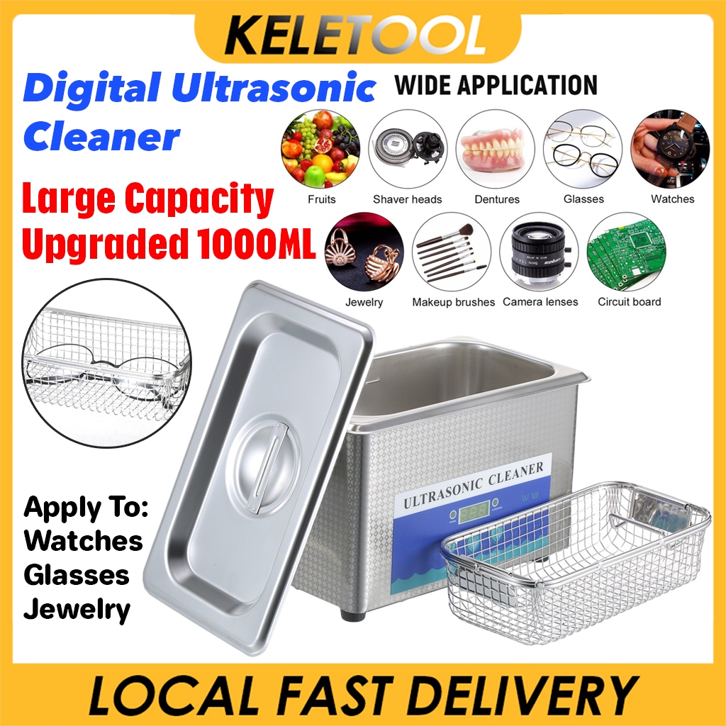 1000ml Ultrasonic Jewelry Spectacle Cleaner Machine Digital Glasses ...
