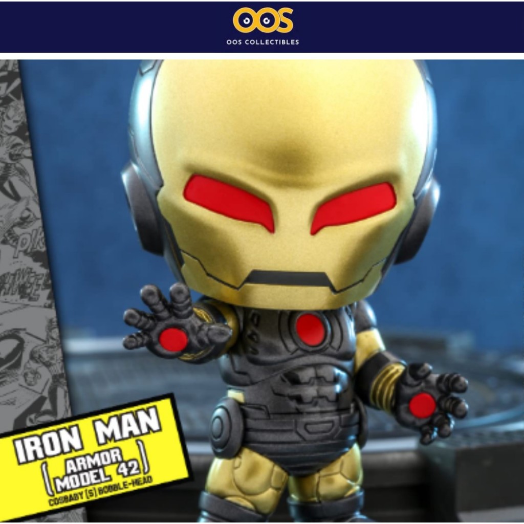 Hot Toys Avengers: Iron Man (Armor Model 42) Cosbaby - Team Up series ...