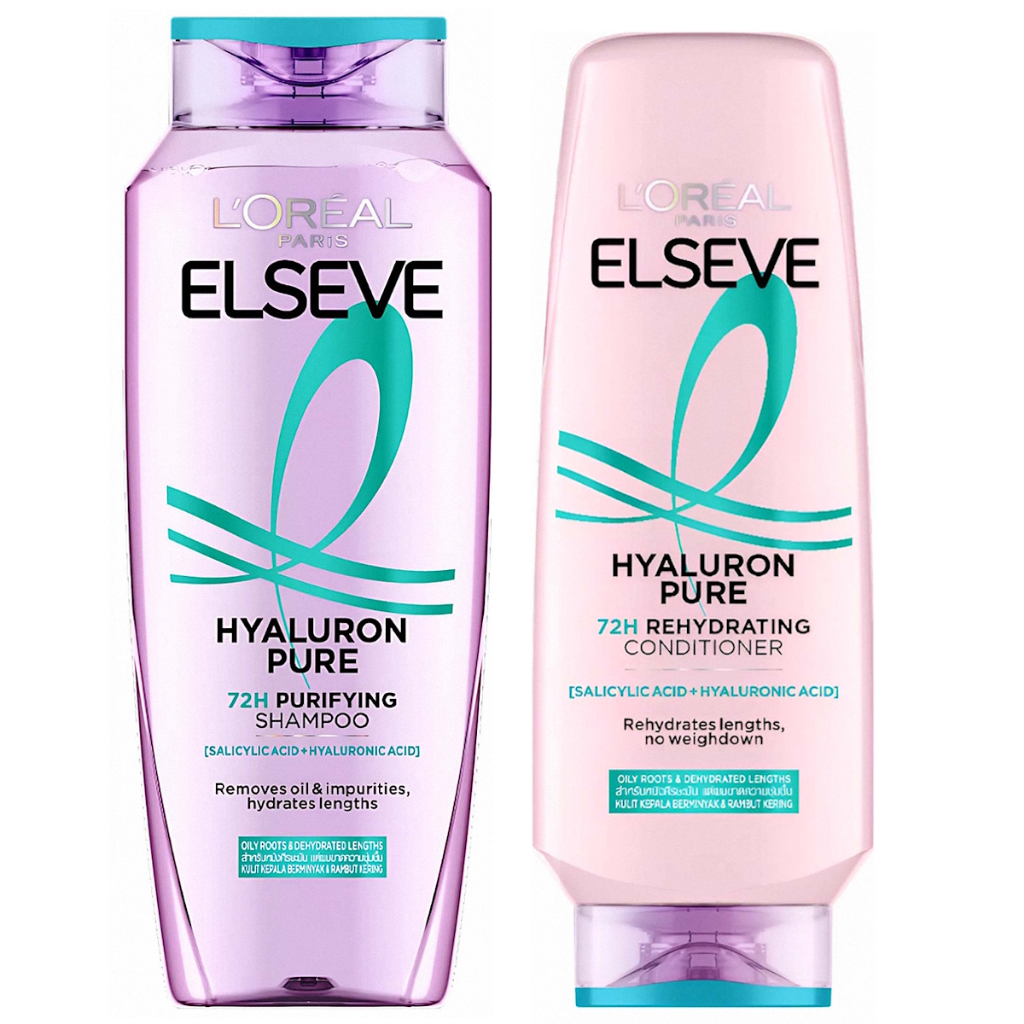 (BO3 BUNDLE - MIX & MATCH) LOREAL PARIS ELSEVE HYALURON PURE SHAMPOO ...