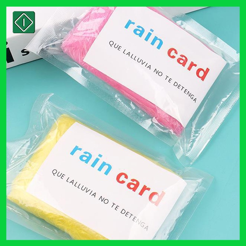 Disposable Portable Card Raincoat Unisex | Shopee Singapore