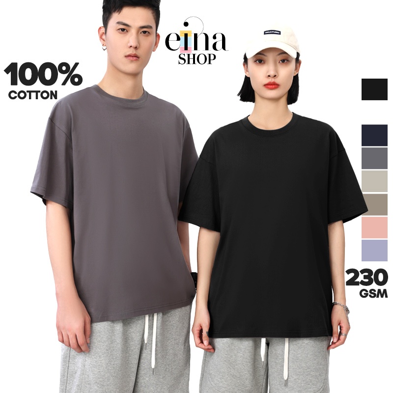 Einashop Jay unisex 100 cotton t shirt men oversized tee women t shirt oversized shirt SG Ship Shopee Singapore