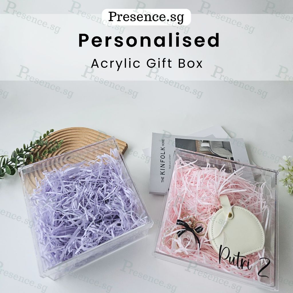 Personalised Acrylic Gift Box | Customised Gift Packaging | Acrylic ...