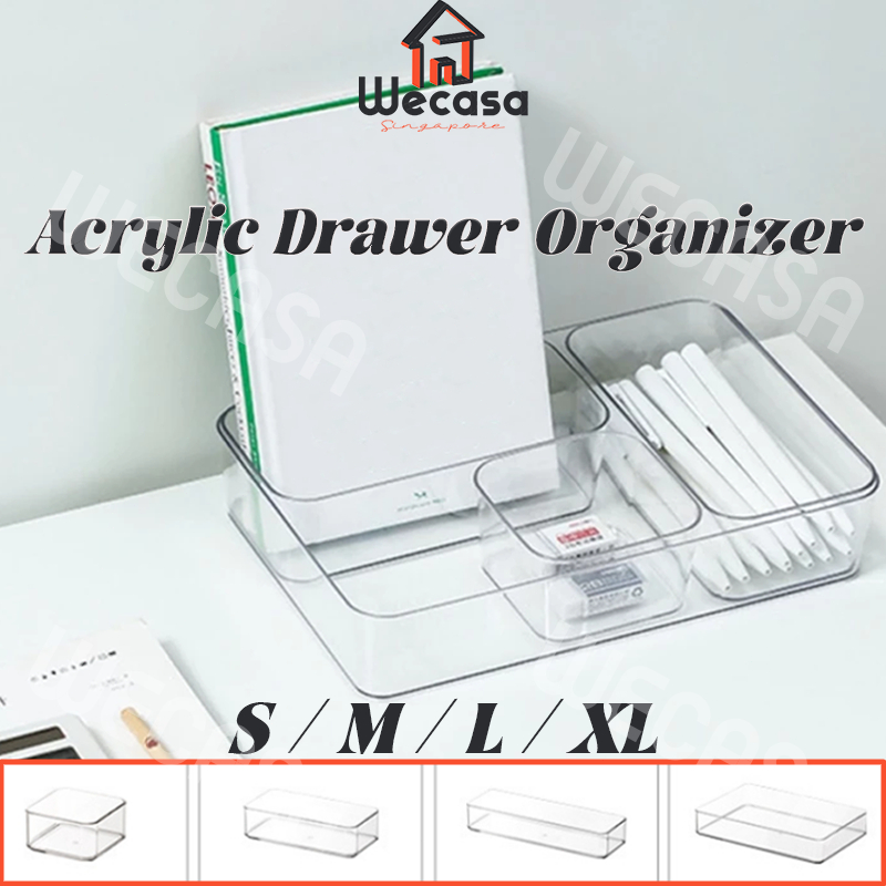 [SG] Acrylic Drawer Organizer Transparent Clear Drawer Organizer ...