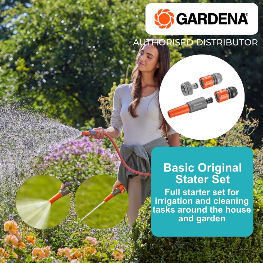 Gardena Basic Watering Starter Set 18960-29 Nozzles Sprayers Irrigation ...