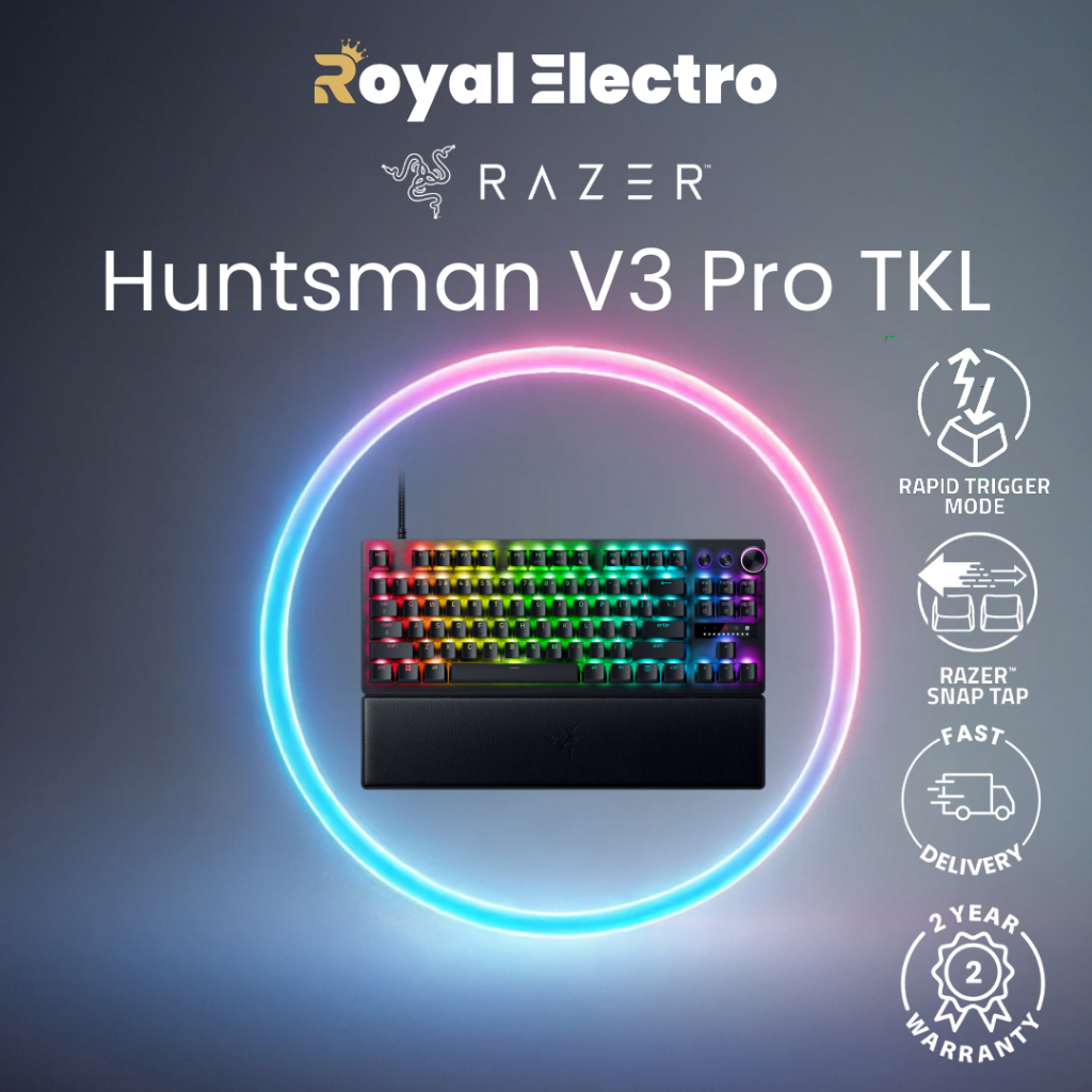 Razer Huntsman V3 Pro Tenkeyless - Analog Optical Esports Keyboard - US ...