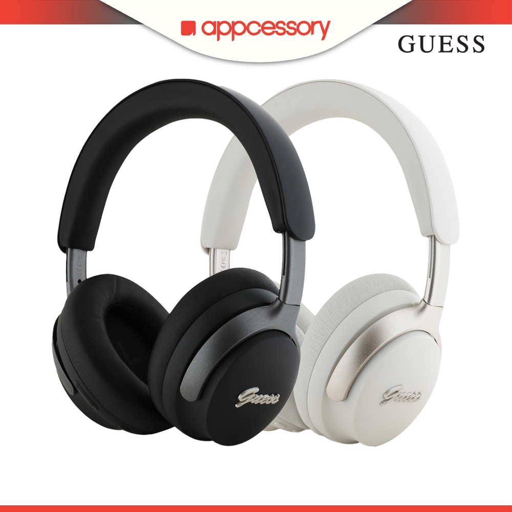 Guess Bluetooth ANC/ENC Metal Script Logo Headphones | Shopee Singapore