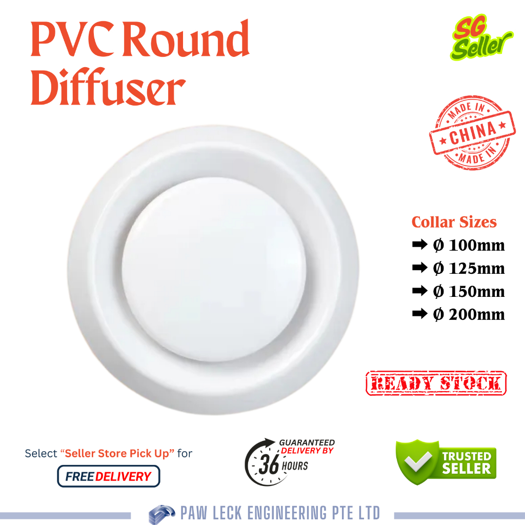PVC Round type diffusers for hvac/pvc abs plastic round diffusers ...