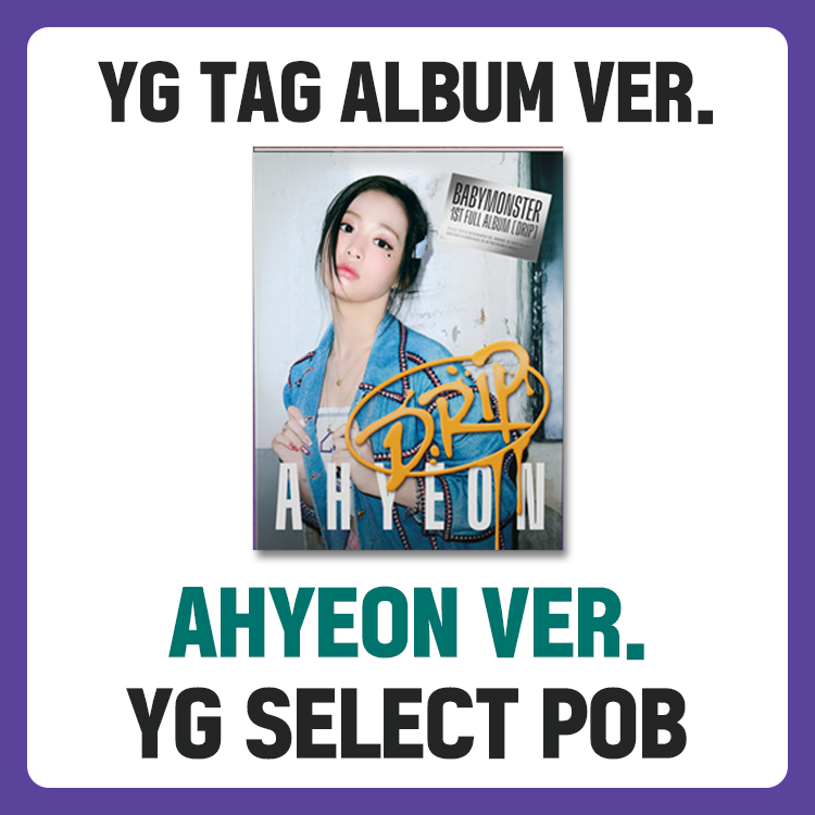 YG Tag Album Ver.] BABYMONSTER - 1st Full Album [ DRIP ] | Shopee