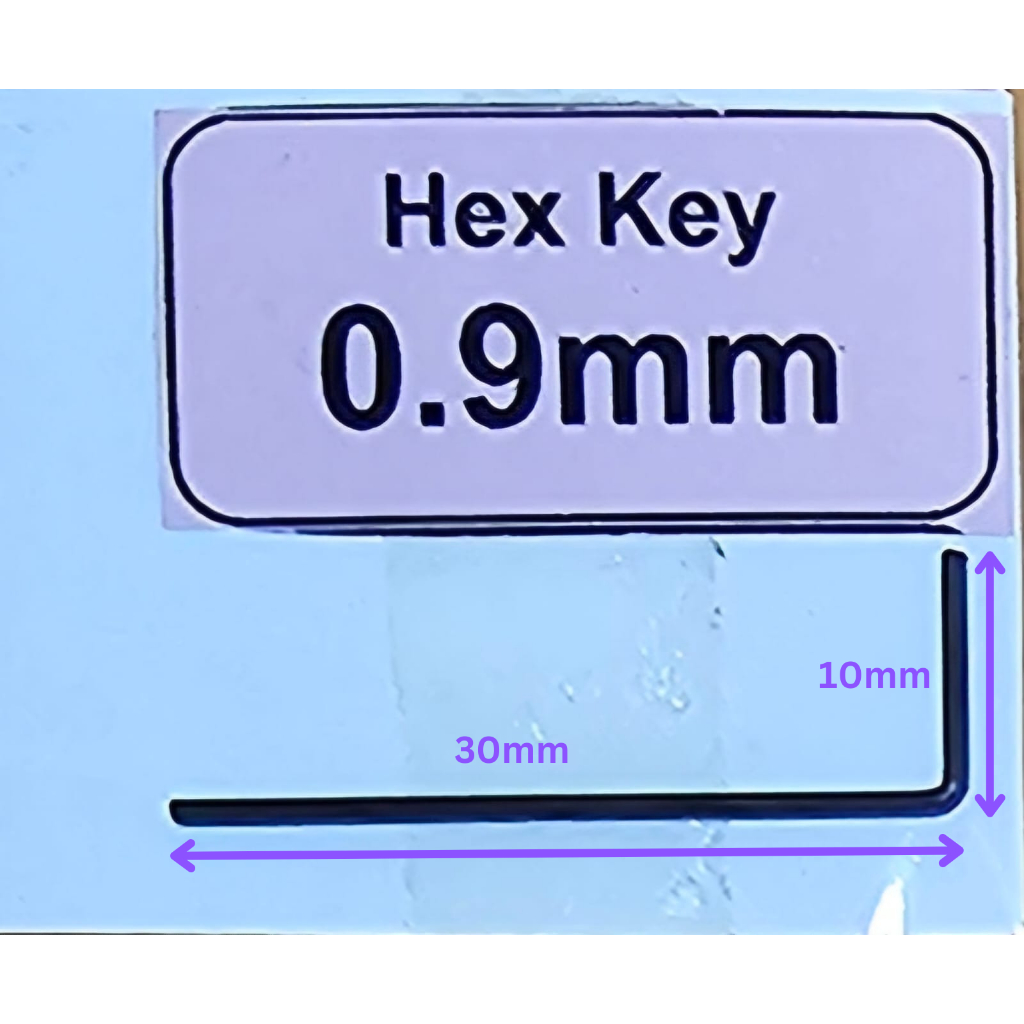 [SG READY STOCK] MINI SHORT HEX KEY ( ALLEN KEYS ) 0.7mm, 0.9mm, 1.3mm ...