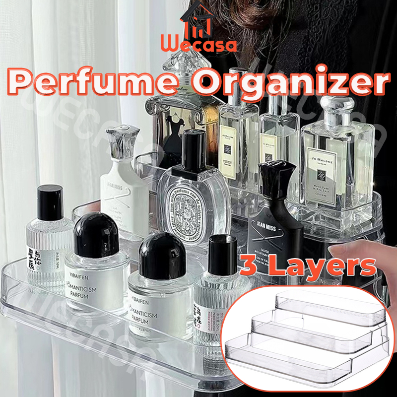 [SG] 3-Layer Perfume Organizer Storage Perfume Display Rack Box Acrylic ...