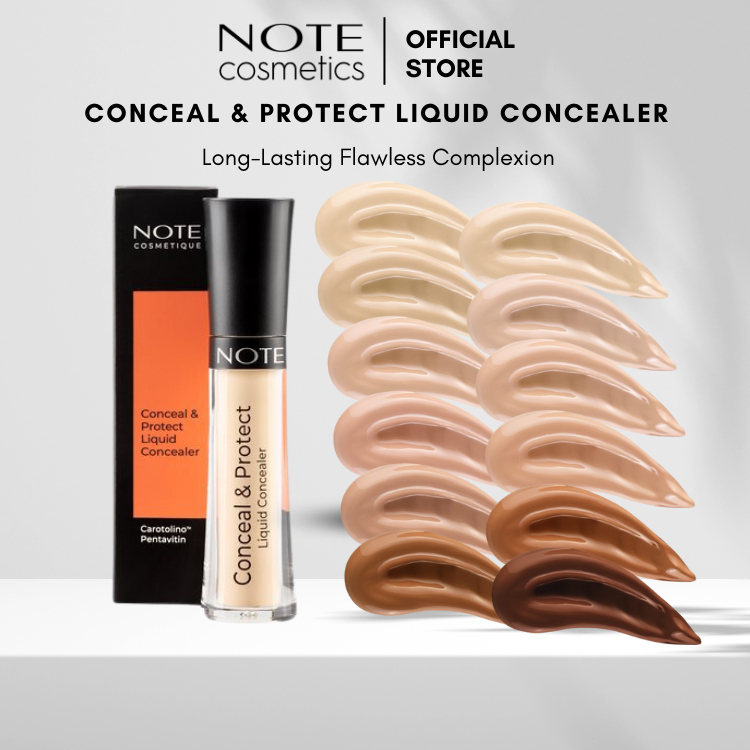 Note Cosmetics Conceal & Protect Liquid Concealer | Shopee Singapore