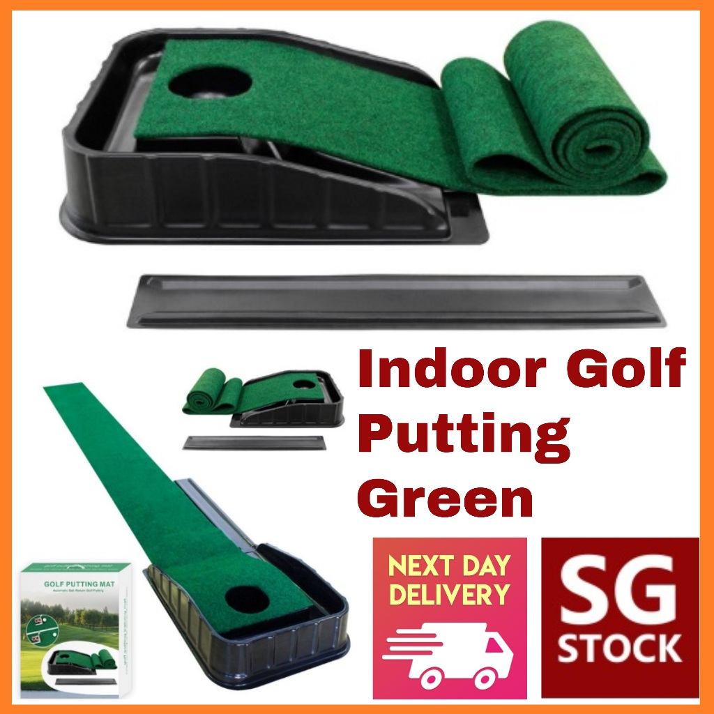 [SG STOCK] Indoor Golf Putting Training Putting Green Exercise | Shopee ...