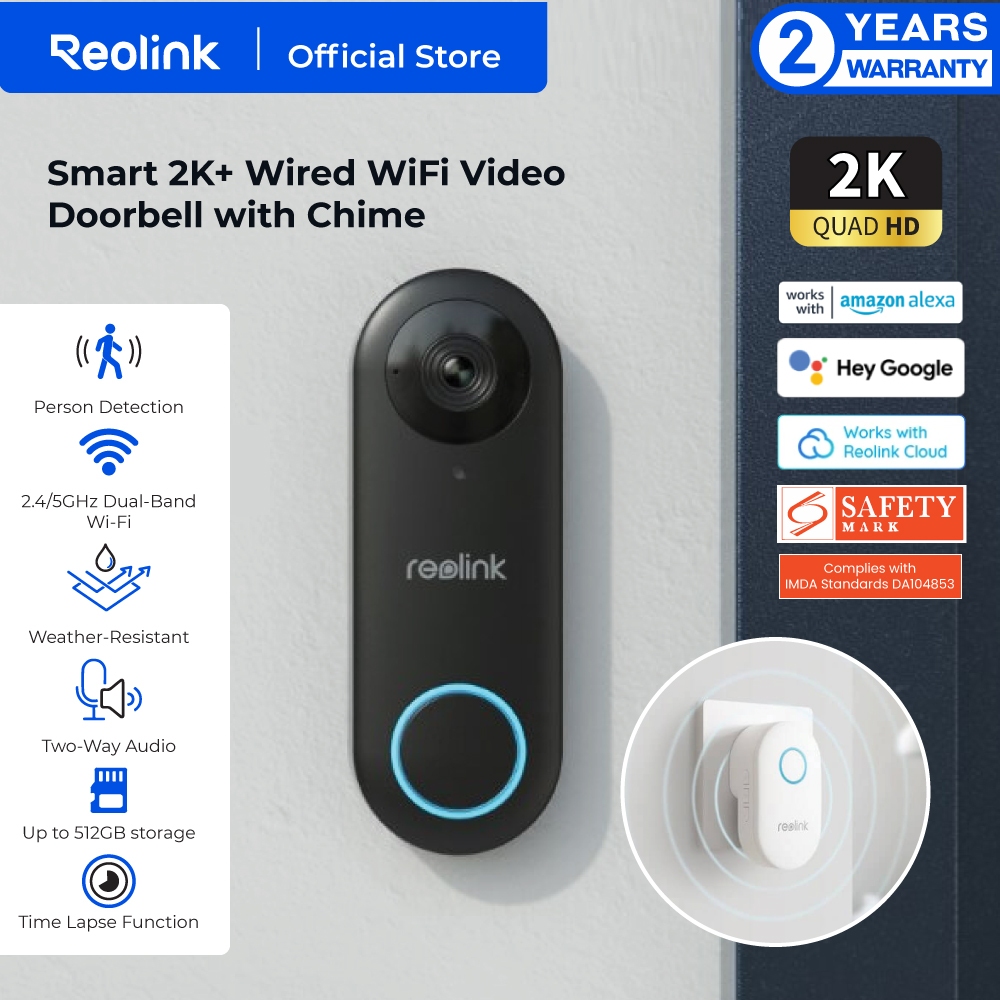 Reolink Smart Doorbell Install Reolink Wired Video Doorbell WiFi