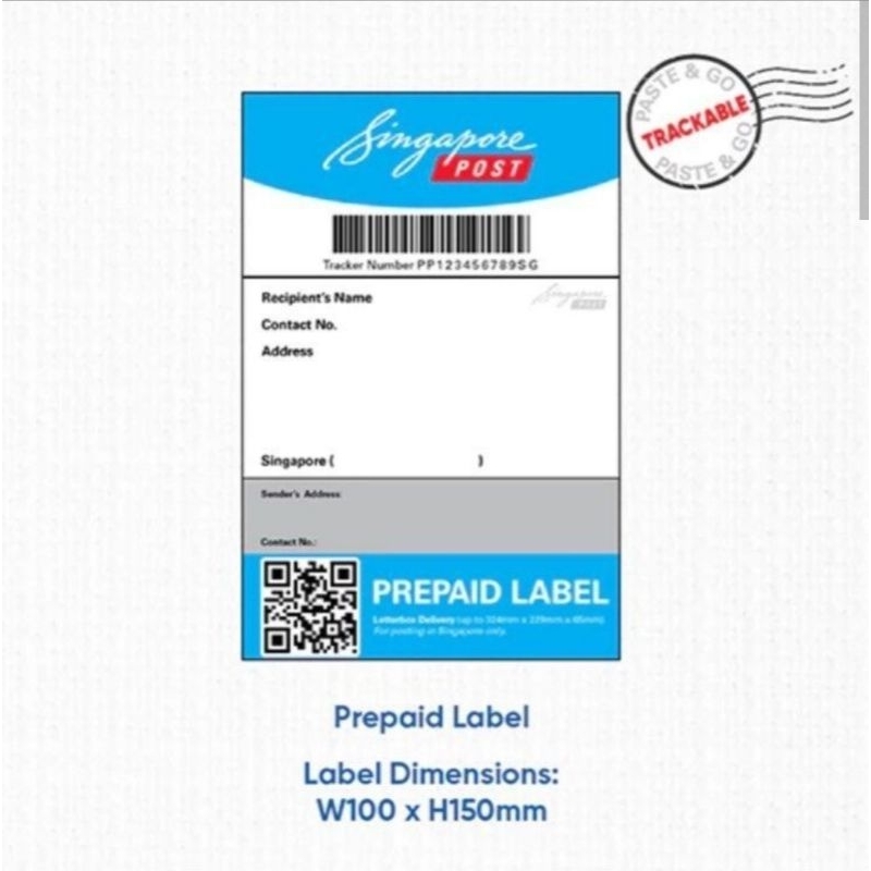 Singpost Prepaid Labels | Shopee Singapore