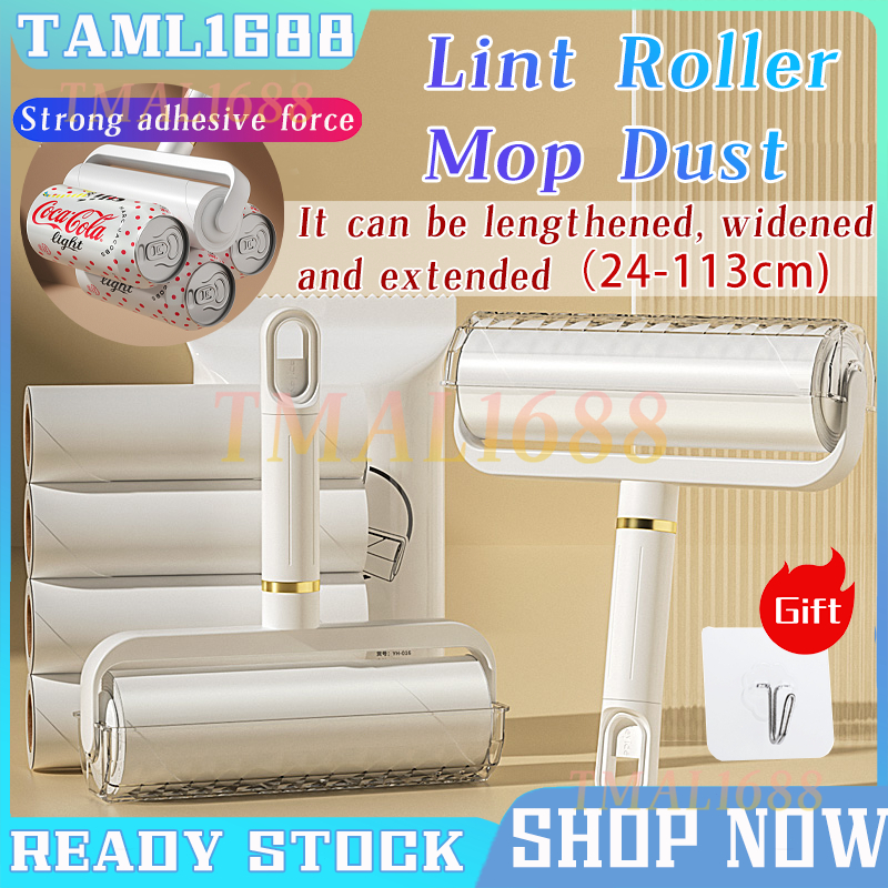 [ SG Ready Stock] New Lint Roller Mop Dust Pet Hair Removal Extendable ...