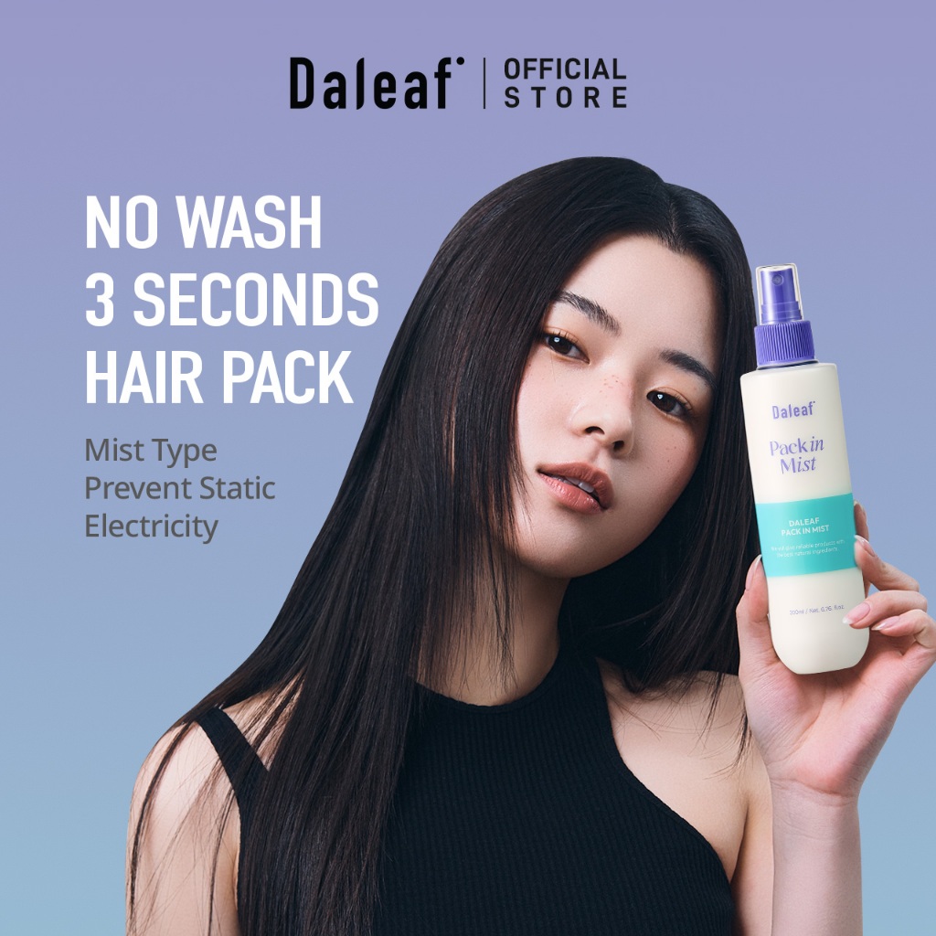 Spray Fixant Capillaire Daleaf Glam Styling - 200 Ml X 3 - K-Beauty Coréen - Neuf