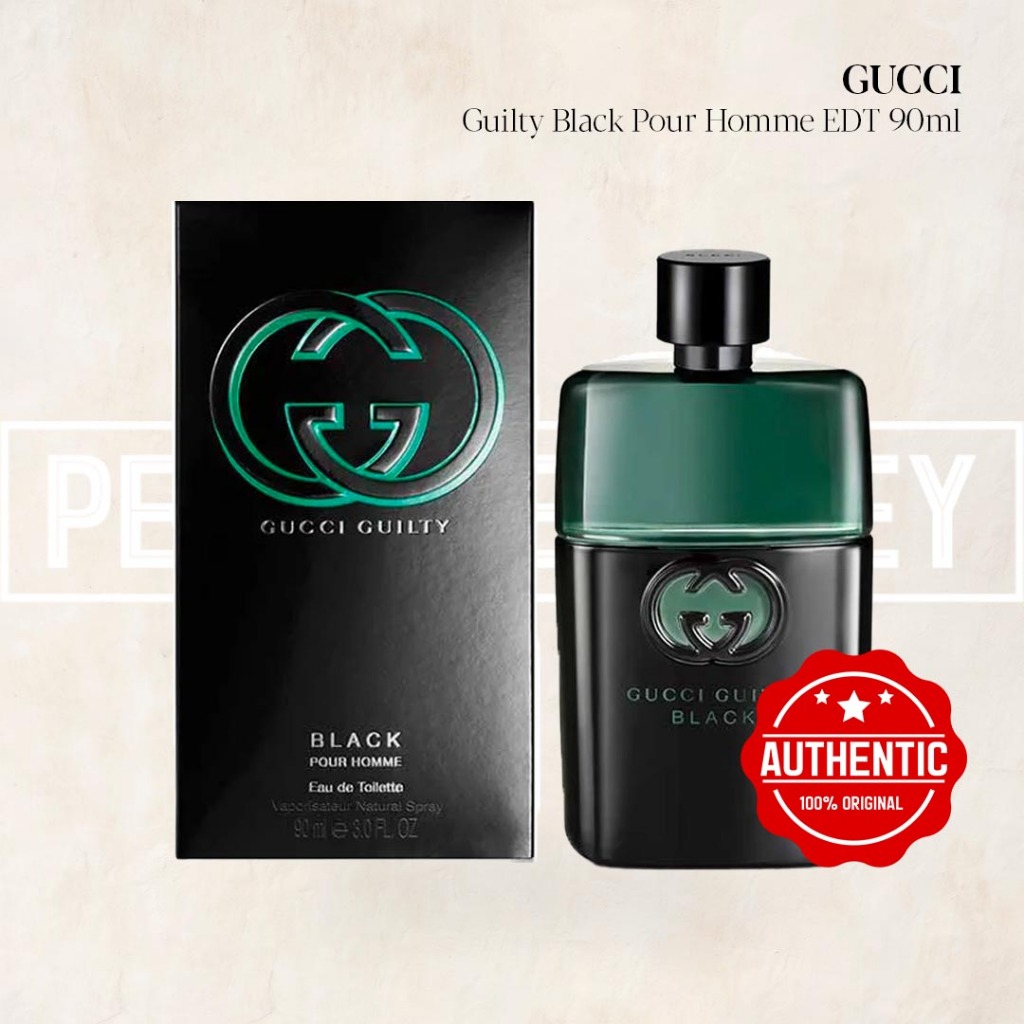 PERFUME ALLEY GUCCI GUILTY BLACK POUR HOMME EDT 90ML Shopee Singapore