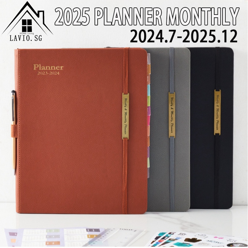 [SG] 2025 Planner Monthly 2025 Diary Planner Calendar Book A5Notebook ...