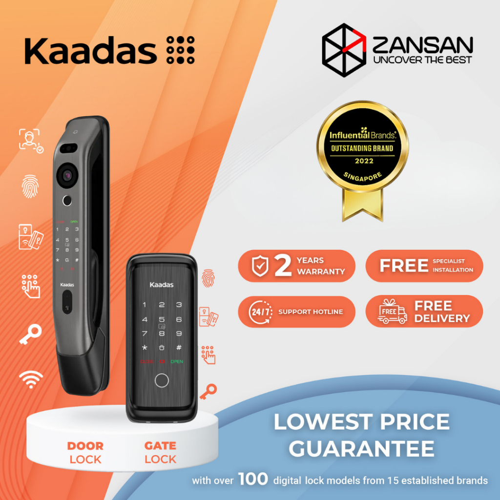 Kaadas K20 Pro Max 3D Face Recognition Digital Door Lock / Passcode ...