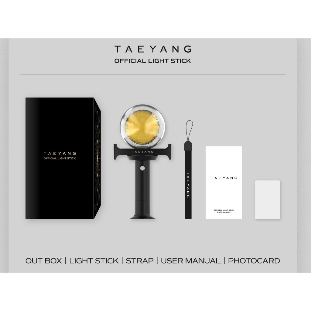 【おまけ、トレカ付き】TAEYANG OFFICIAL LIGHT STICK TAEYANG - [ OFFICIAL LIGHT STICK ] FANLIGHT | Shopee Singapore