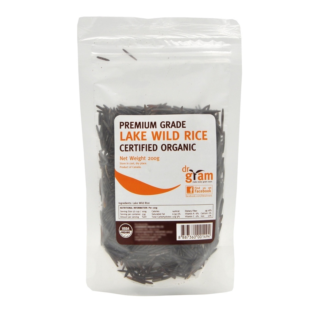 Dr Gram Organic Lake Wild Rice 200g | Shopee Singapore