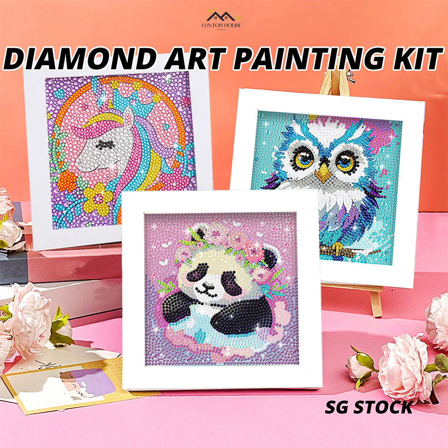 {SG} Diamond Art Painting Kit Kids Art and Craft Kids Diamond Painting ...