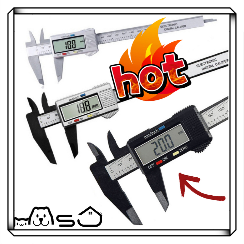 Electronic Caliper 0-150MM High Precision Digital Vernier with LCD ...