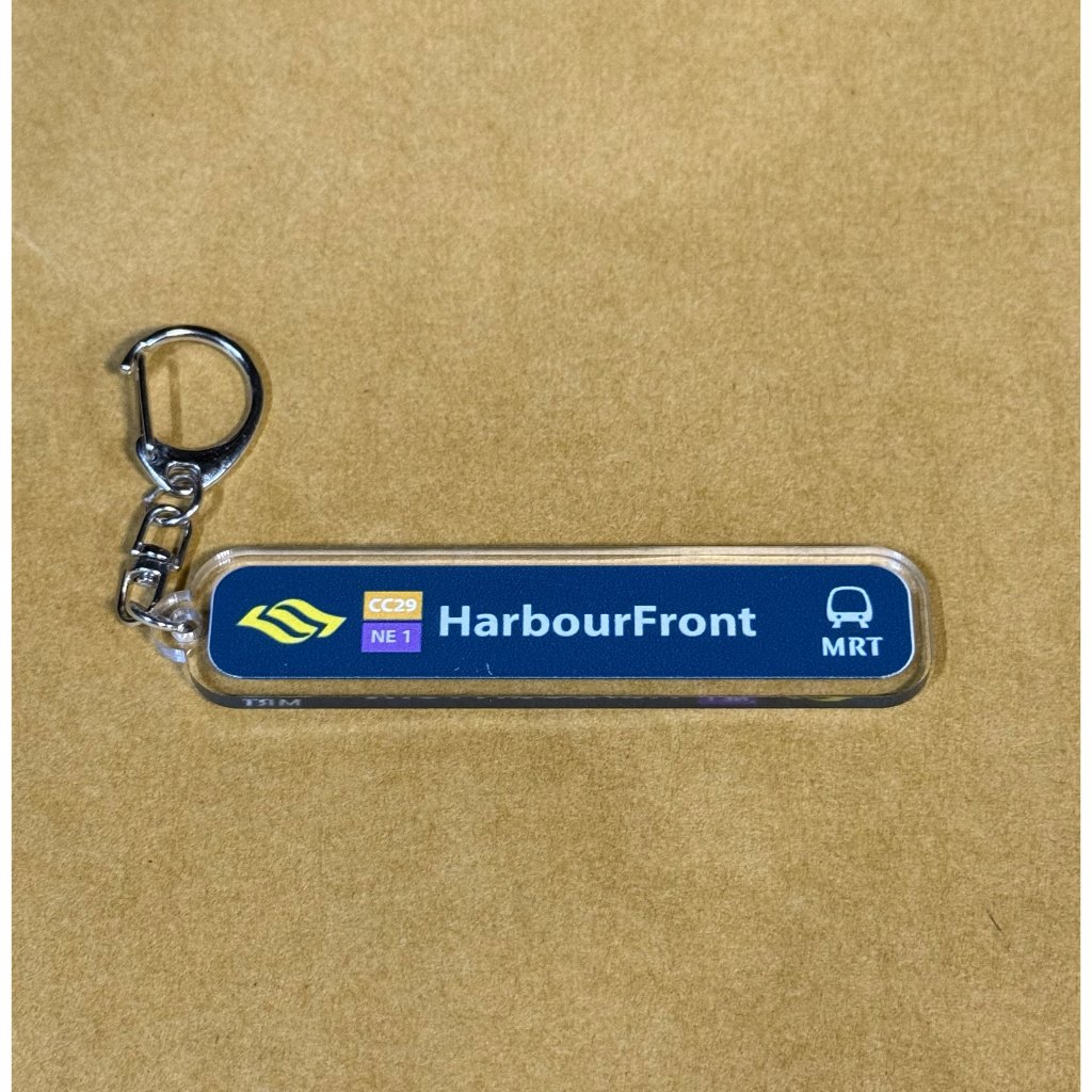 MRT Station Keychain North-South Line (NSL) Red Line Stations | Shopee ...