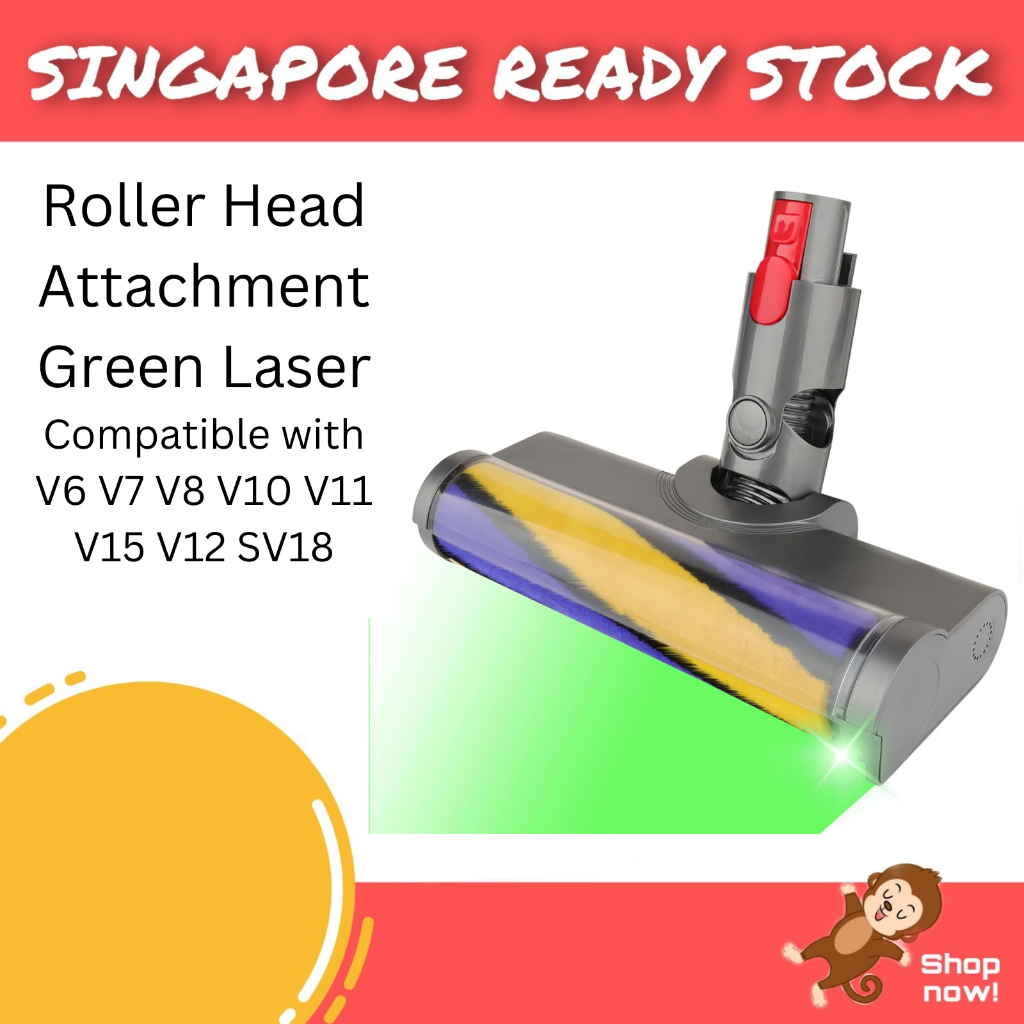 Dyson Compatible OEM Soft Roller Head Attachment Laser Light V6 V7