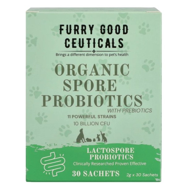Furry Good Organic Spore Probiotics Sachets - Dogs, Cats, Rabbits ...