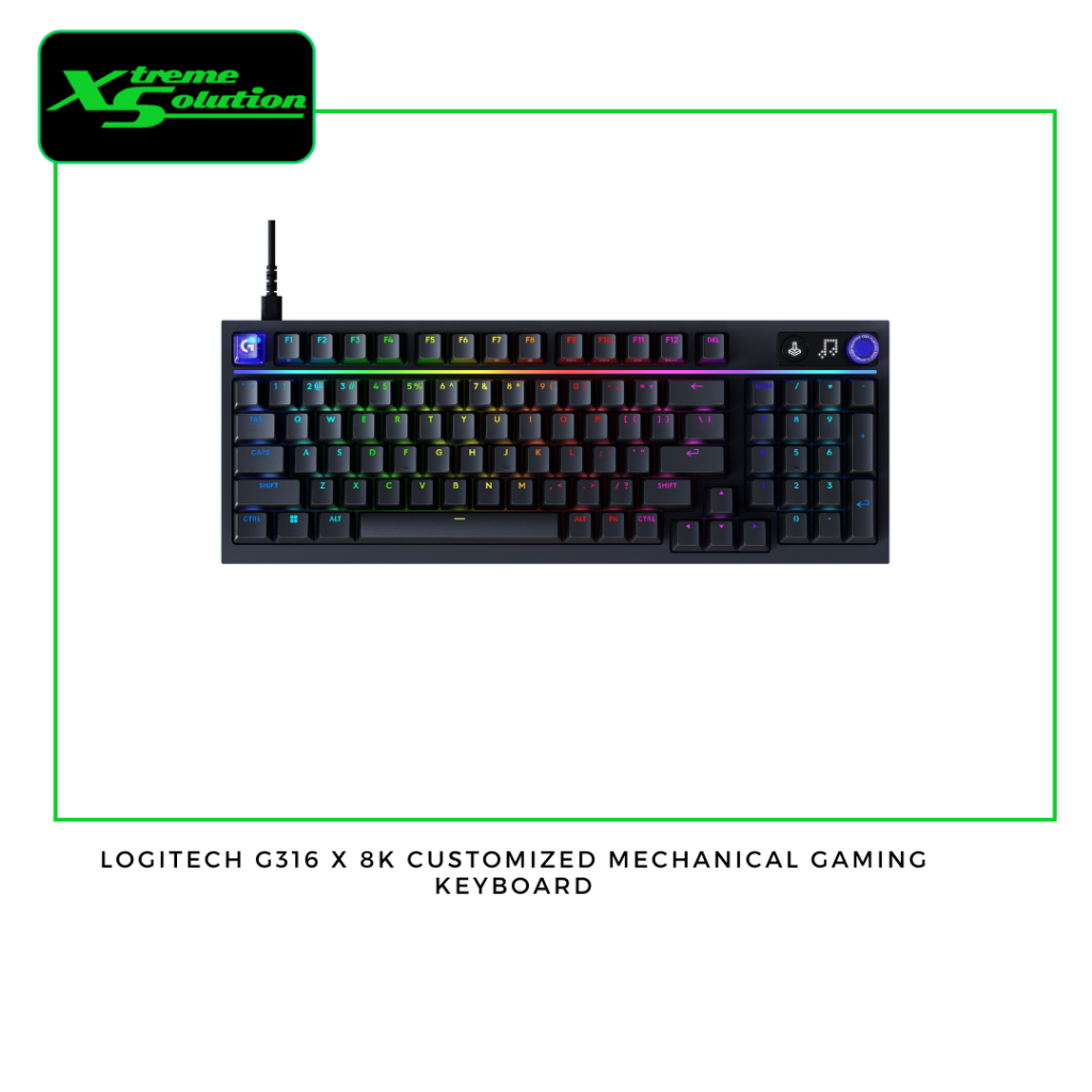 Logitech G316 X 8K Black Customized Mechanical Gaming Keyboard Shopee 