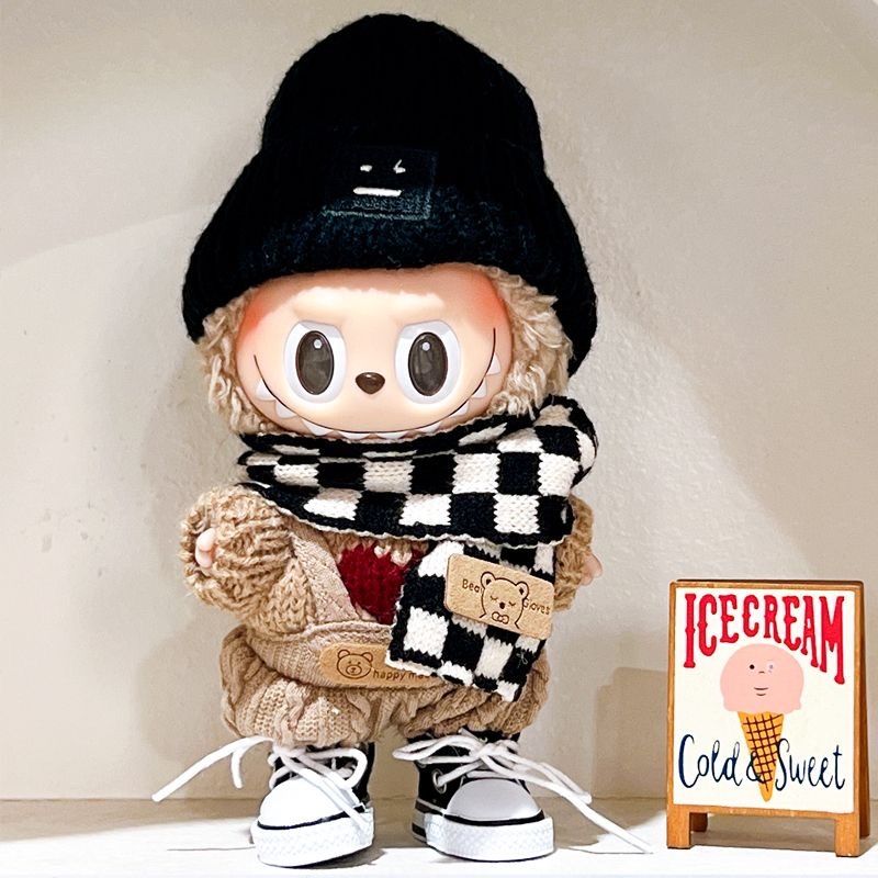 Labubu Shoes labubu clothes for 17cm Labubu Macaron &Monchhichi ...