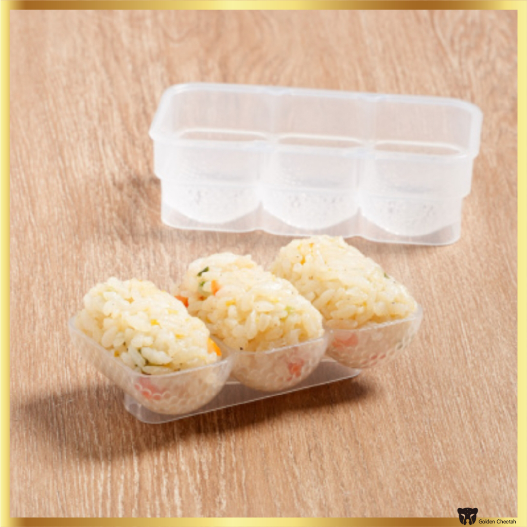 Daiso Korea Sushi Rice Ball Mold 3 Compartments | Shopee Singapore