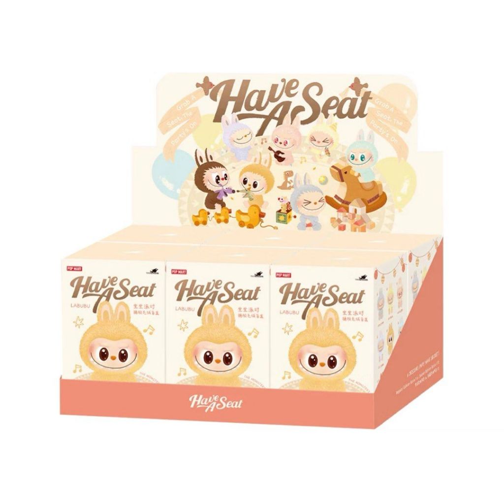 100% authentic] Labubu THE MONSTERS Exciting Macaron, Have a seat