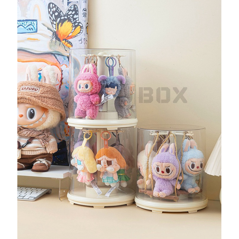 360degree Rotational Labubu Display Box / Crybaby Display Case