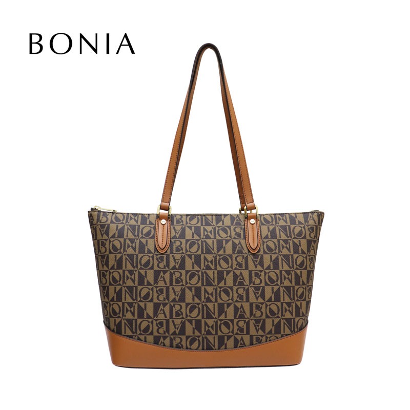 Bonia Monogram Shoulder Bag 801591 001 Shopee Singapore