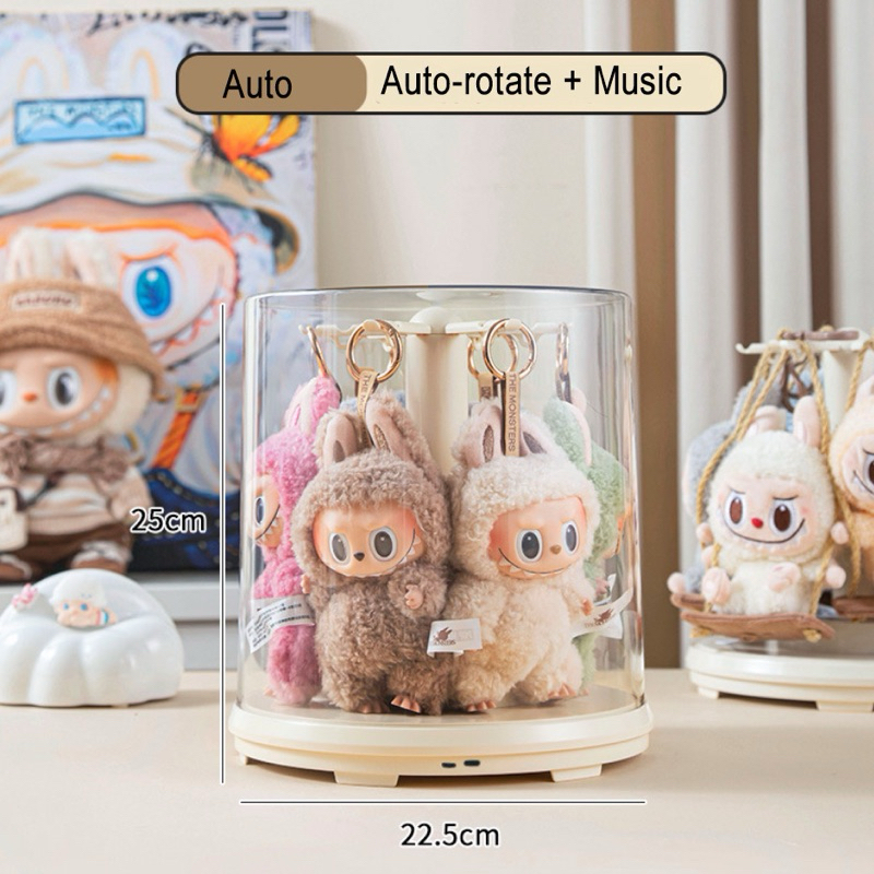 置物 labububaby 360degree Rotational Labubu Display Box / Crybaby Display
