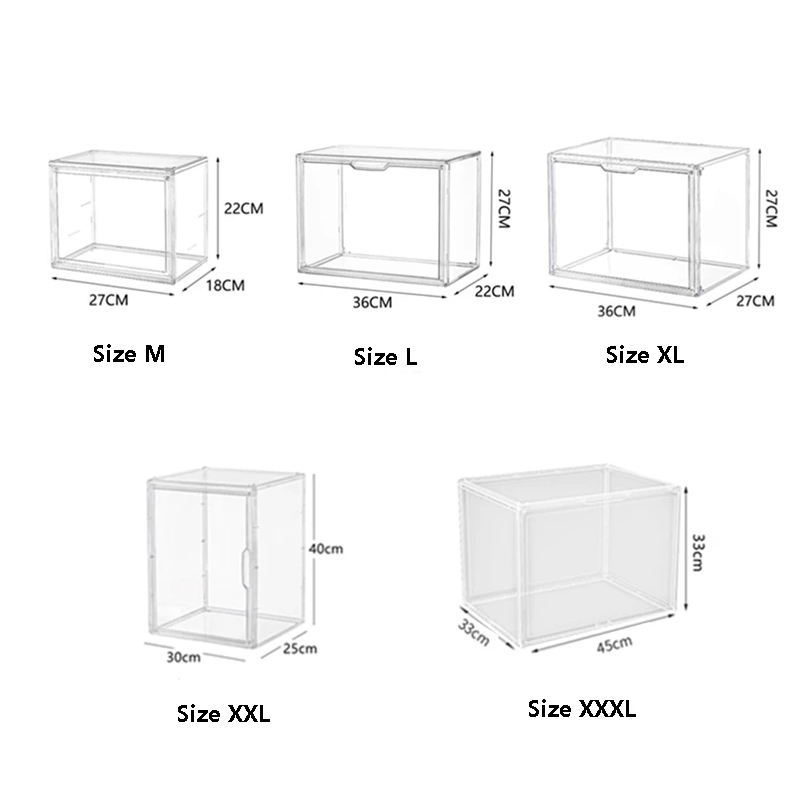 Popmart Display Box Acrylic Figurine Display Case Transparent Labubu ...