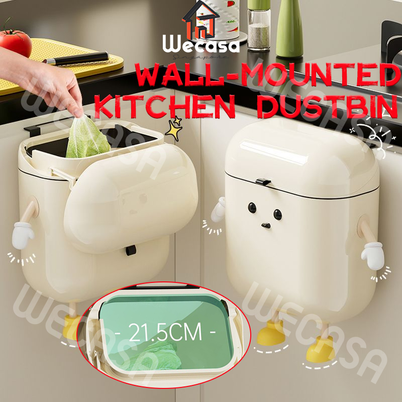 [SG] 12L/9L Dustbin With Lid For Kitchen Toilet Waste Bin Dustbin ...