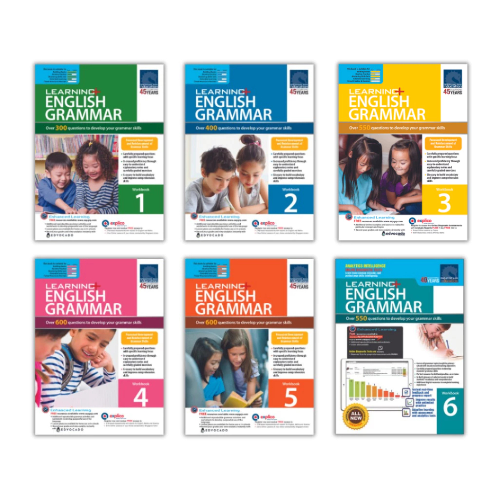 Learning+ English Grammar Workbook 1 - 6 Skill-based Primary English ...